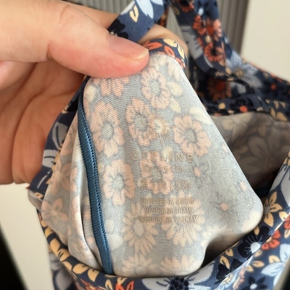 Offline by Aerie Floral Criss Cross Back Onesie Sz XL - Picture 2 of 10